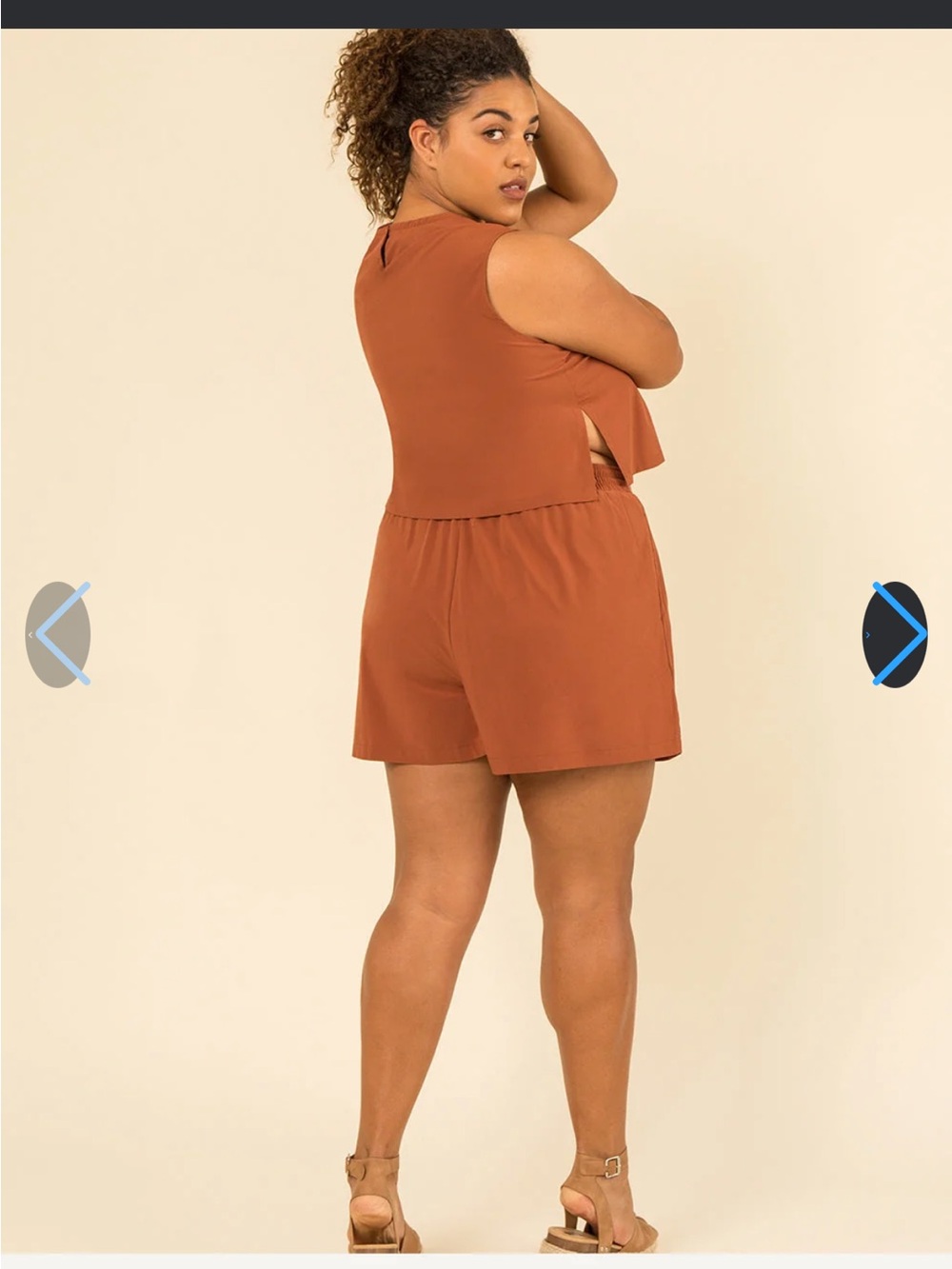 Sleeveless Tank Top in clay— Lightweight Women's Top